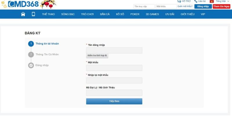 Hướng dẫn cá cược sảnh CMD368 New88